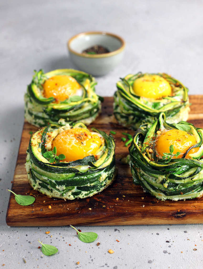 Nidi di zucchine al forno