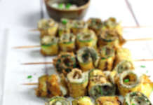 Spiedini di zucchine impanate