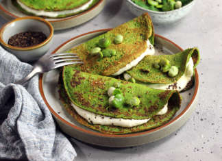 Crespelle di spinaci senza latte