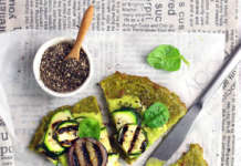 Focaccia verde di ceci