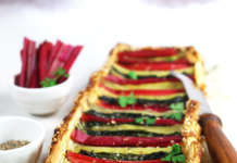 Torta salata con coste e biete