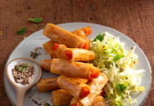 Involtini di carote in pasta fillo