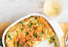 Lasagnette di carasau con crema iceberg