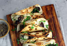 Tacos ai funghi e formaggio