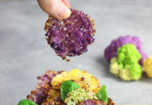 Chips di cavolfiore e parmigiano