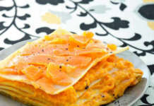 Lasagne di kamut alla crema di zucca e carote