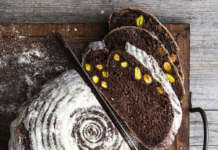 Pane al cioccolato fondente con pistacchi