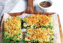 Tranci impanati di verdure e fagioli