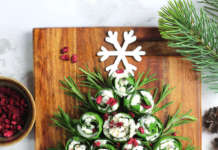 Albero di insalata arrotolata