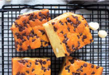 Brownies bianchi con noci macadamia