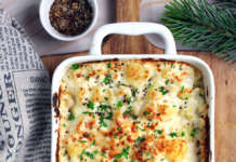 Patate e cavolfiore in fonduta di parmigiano