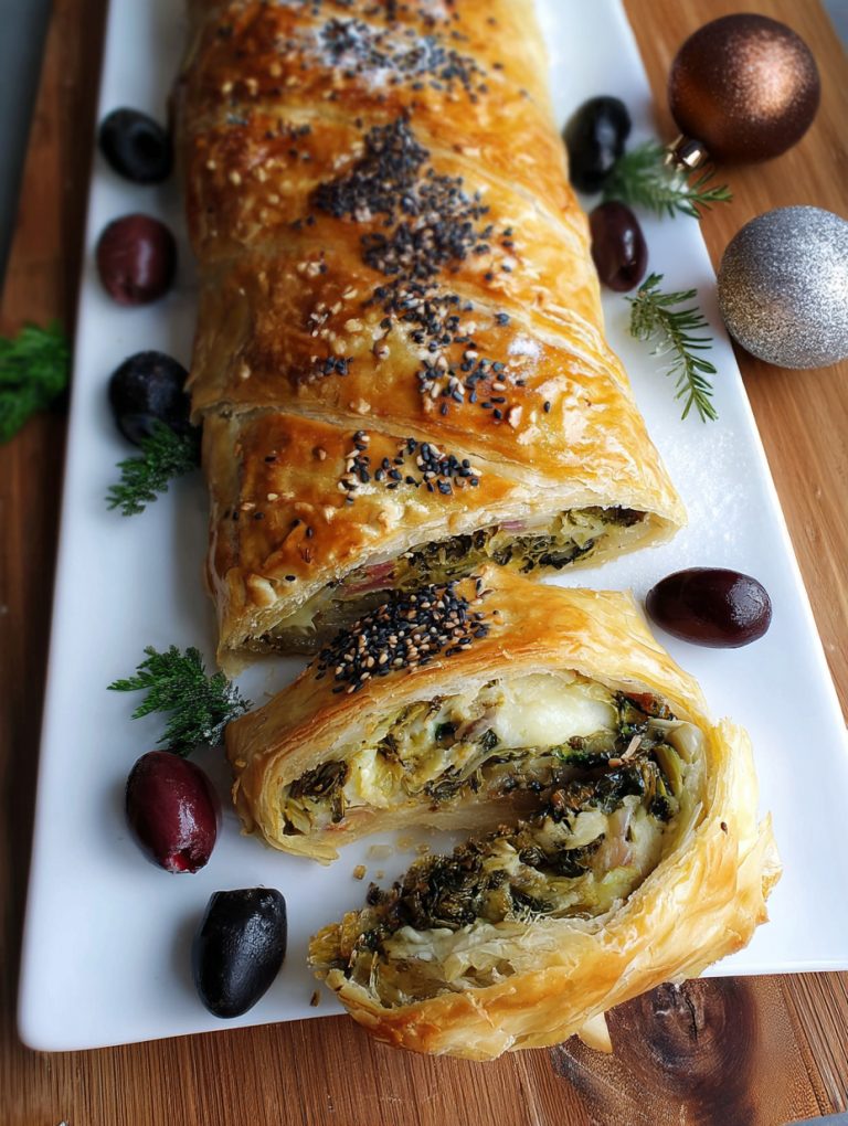 strudel-verza-scarola-crescenza-olive Strudel di verza, scarola, crescenza e olive