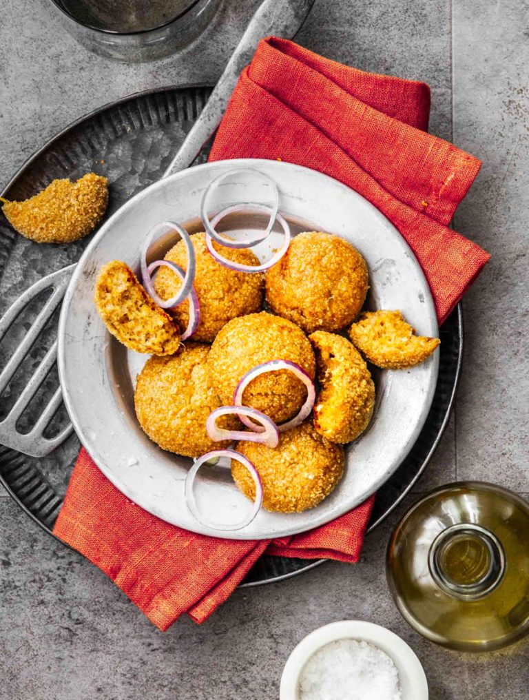 Crocchette di zucca, formaggio e paprica