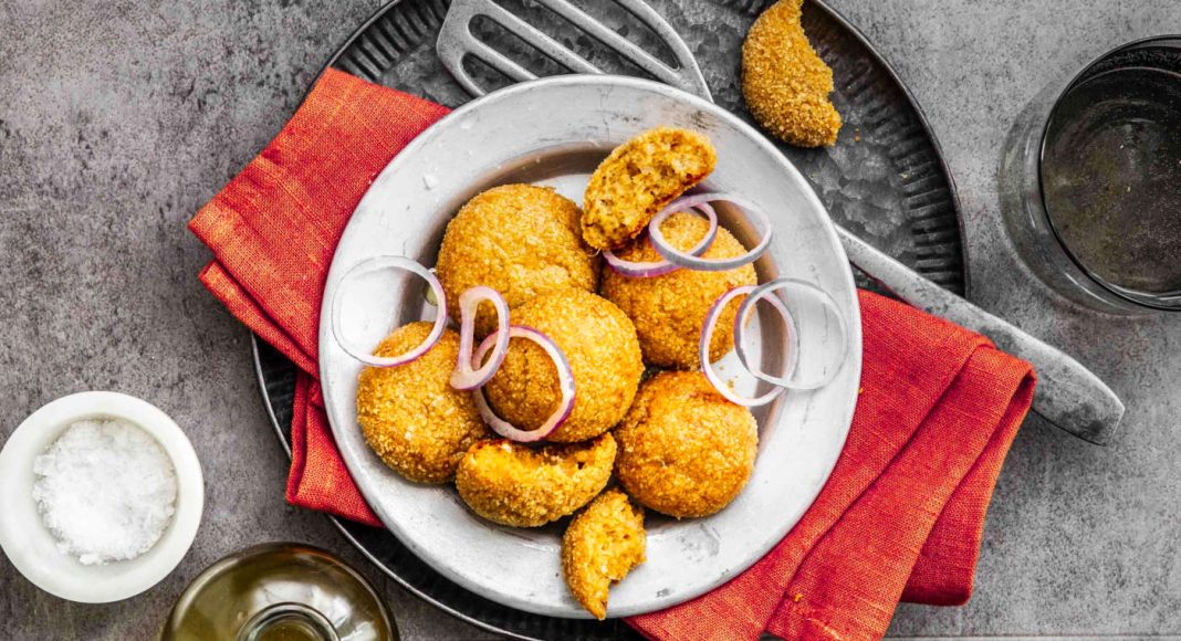 Crocchette di zucca, formaggio e paprica