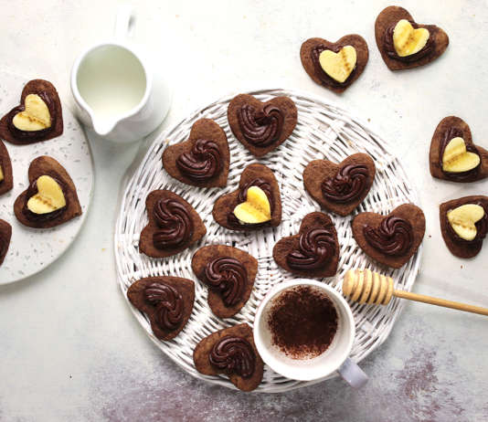 Biscotti vegan cacao e banana