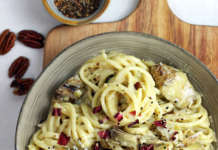 Pasta al pesto di carciofi e noci
