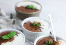 Crema bicolore cioccolato e cocco