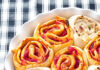 Focaccia con pomodori e cipollotti allo zenzero