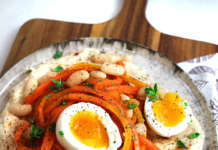 Spaghetti di carote in salsa di cannellini