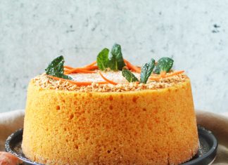 Torta vegan di carote e mandorle all'arancia