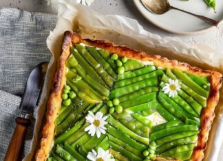 Tortino di ricotta, patate e taccole
