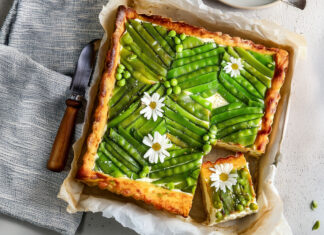 Tortino di ricotta, patate e taccole