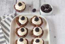 cestini di frolla al cacao