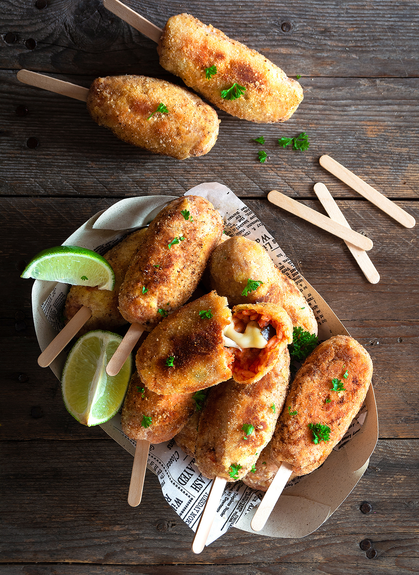 Supplì di riso alle melanzane