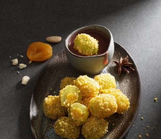 Uva farcita con composta all'anice stellato