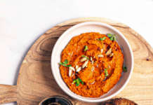 Crema spalmabile di peperoni arrosto alle mandorle