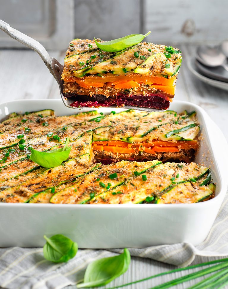 Lasagna millefoglie di ortaggi alle erbe