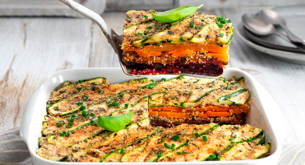 Lasagna millefoglie di ortaggi alle erbe