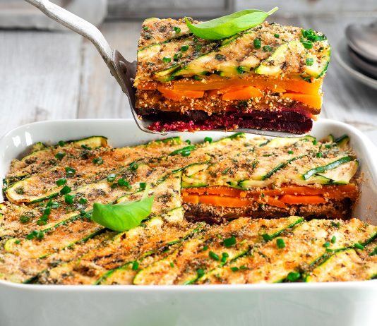 Lasagna millefoglie di ortaggi alle erbe