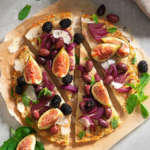 Rosti di patate con fichi, more e cipolle rosse