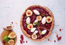 Crostata con composta di ribes