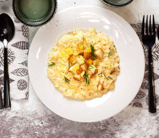 Risotto cacio e pere