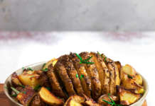 Sedano rapa al cartoccio con patate arrosto