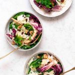 Insalata dolceamara al cavolfiore con scaglie di parmigiano