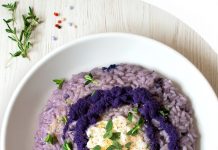 Risotto viola al cavolo cappuccio