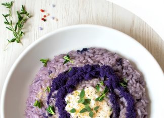 Risotto viola al cavolo cappuccio