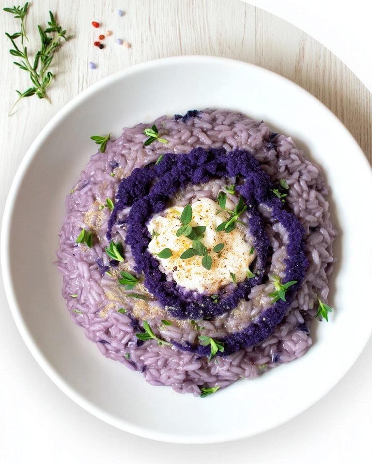 Risotto viola al cavolo cappuccio