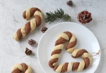 Bastoncini natalizi di frolla alla vaniglia