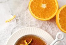 Budino light all'arancia in tazza