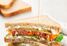 Mini club sandwich con crespelle di ceci