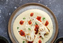 Ravioli cinesi con pecorino e menta