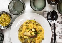Risotto carciofi e zafferano
