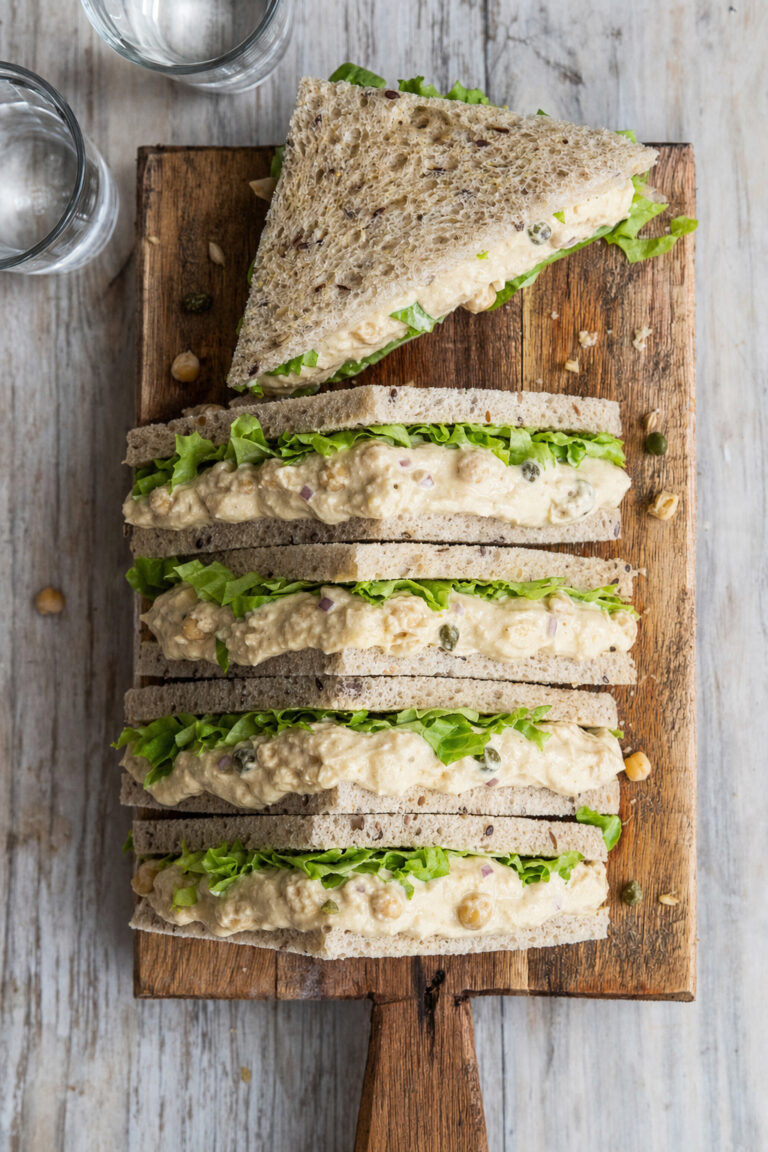 vegan-tuna-sandwich-ceci-veg Vegan tuna salad sandwich con ceci e scarola