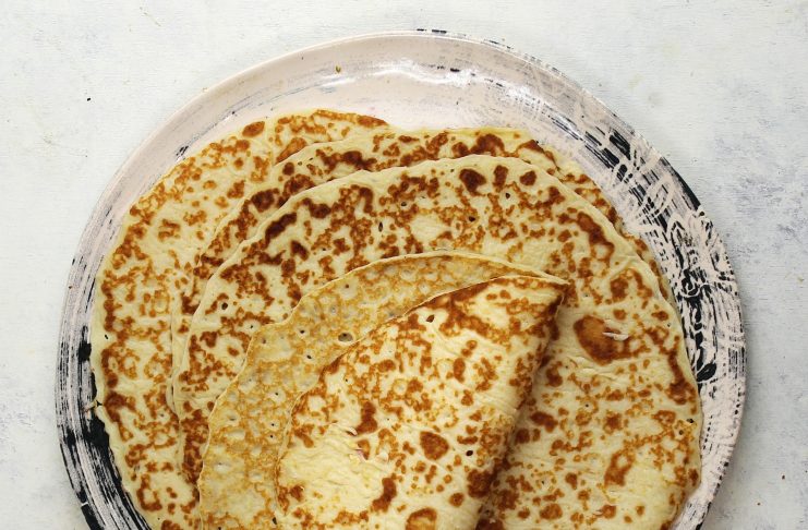 Crepes cacio e pepe