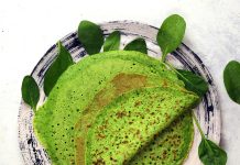 Crepes avena e spinacini