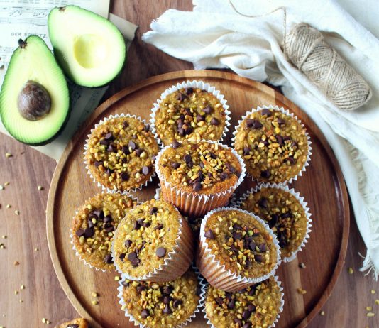 Muffin avocado e pistacchi
